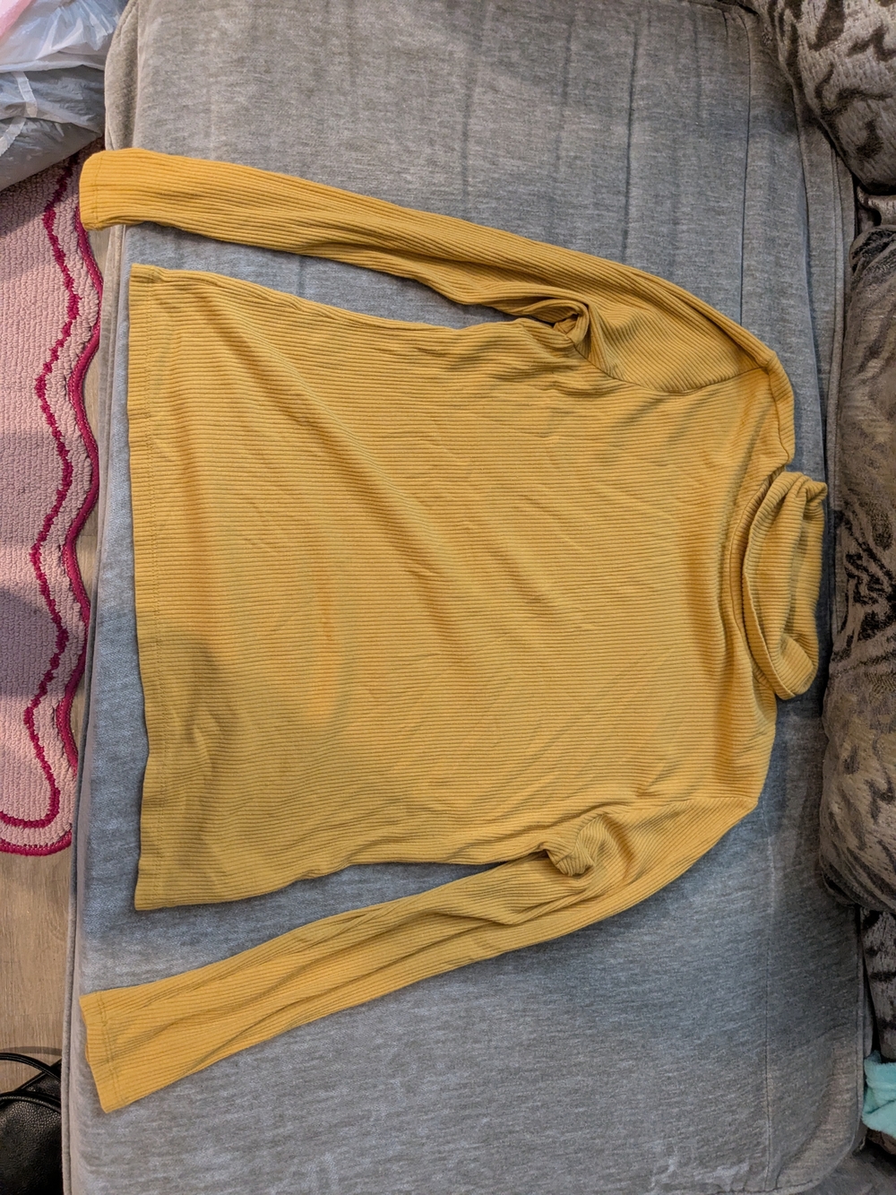 Old Navy Ribbed Turtleneck Long Sleeve - Mustard Yellow